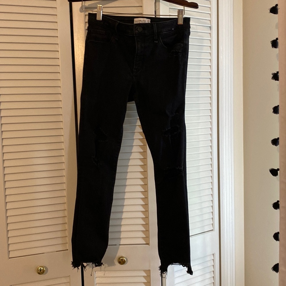Black ripped jeans